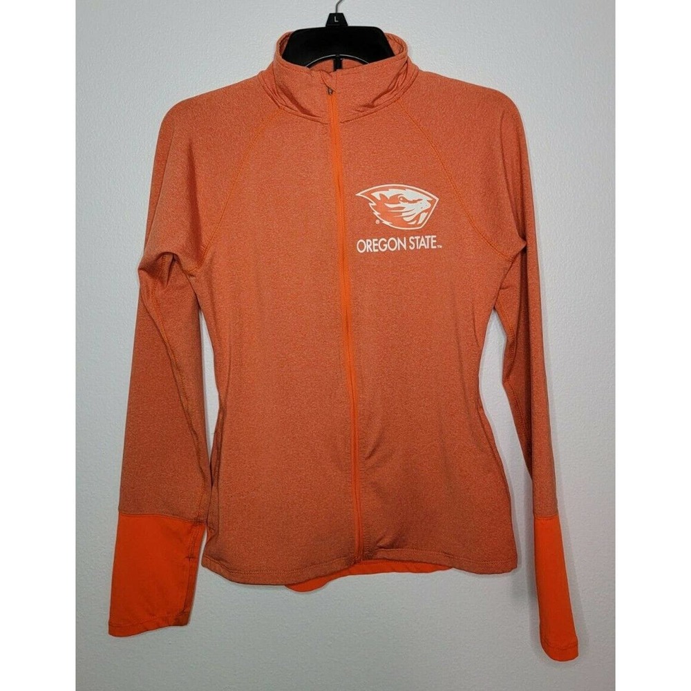 Oregon State Beavers Orange Pullover Jacket Rivalry Threads Sz Women's Small OSU